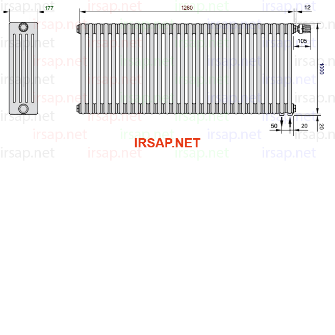 Радиатор IRSAP Tesi 51000/28 T25 CL 01